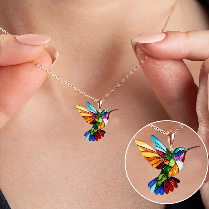 Aurielle | Radiant Hummingbird Necklace