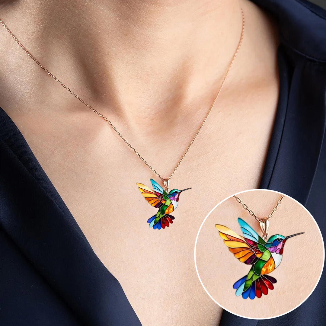 Aurielle | Radiant Hummingbird Necklace