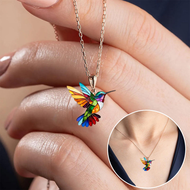Aurielle | Radiant Hummingbird Necklace