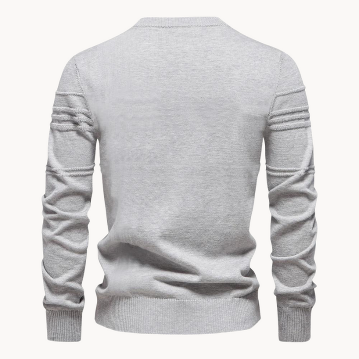 Cassian | Classic Herringbone Elegance Sweater